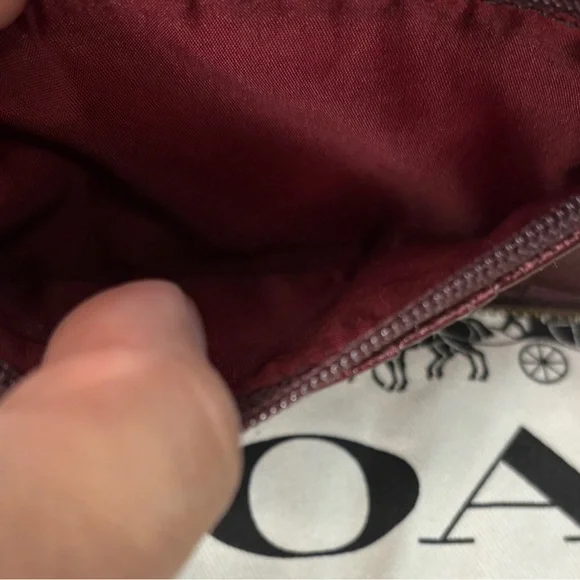 Coach Double Zipper Glitter Wallet Wristlet - Picture 11 of 15